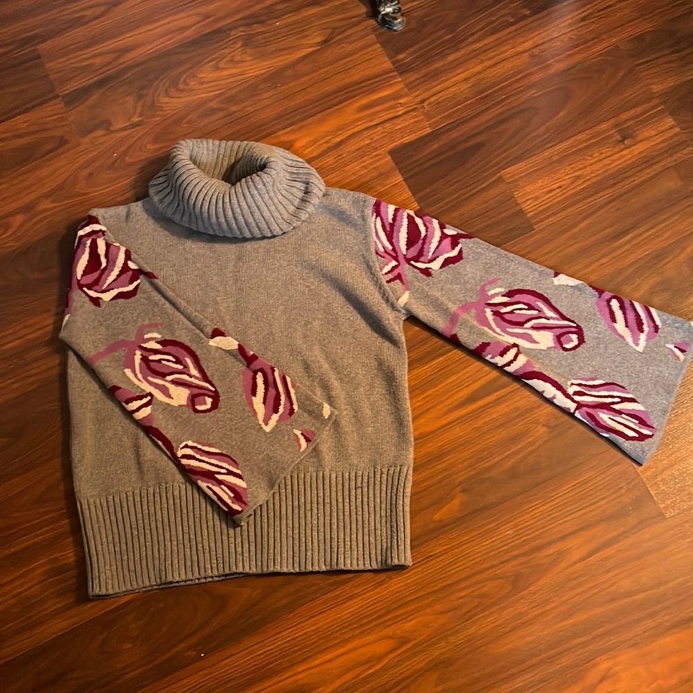 Cabi Eden Pullover Bell Sleeve Turtleneck Sweater